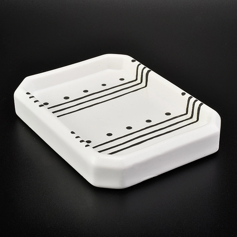 glazing white ceramic bath accessories set ceramic bottle soap dish