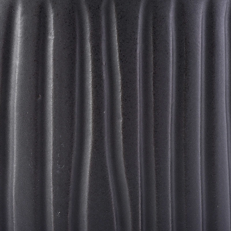 Sunny Glass 500ml black color ceramic candle container made in China