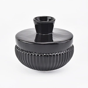 230ml black ceramic reed diffuser bottles for home fragrance
