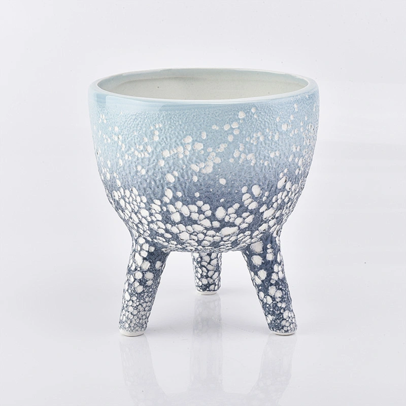 750ml Beautiful glazed ceramic candle vessels for home decor
