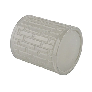 Home decoration frosted cylinder glass candle holder in bulk