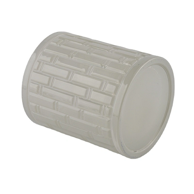 Home decoration frosted cylinder glass candle holder in bulk