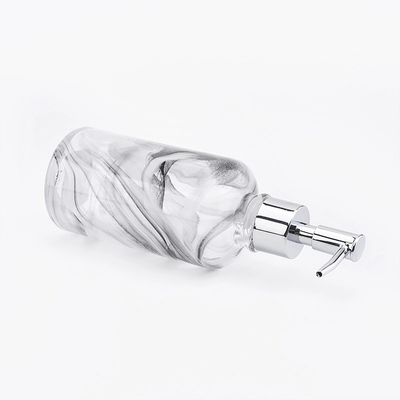 overlay glass bath accessories white and black glass lotion dispenser for bathroom