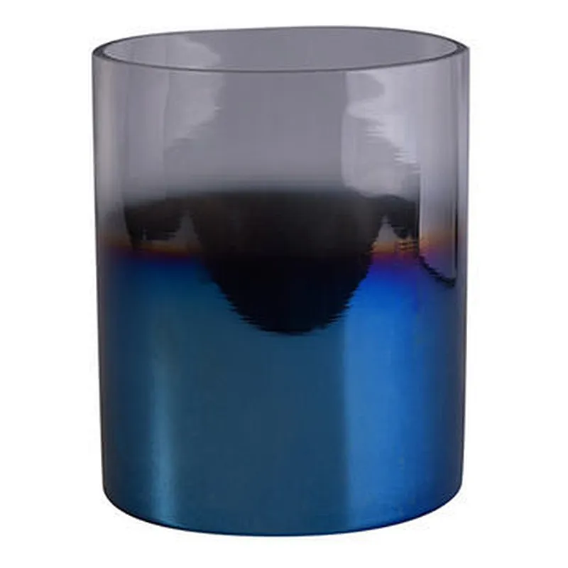 Clear electroplated cheap votive candle jars glass