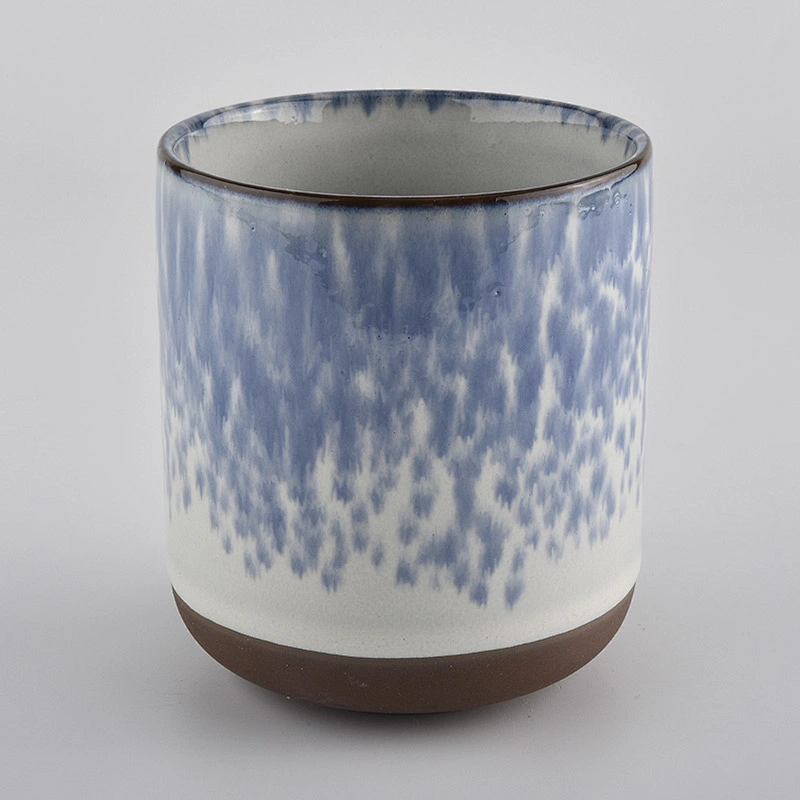 Wholesale Customized ceramic candle jar with customized different color