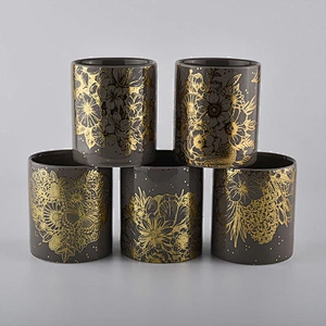 Luxury Empty Ceramic Candle Jar For Candle