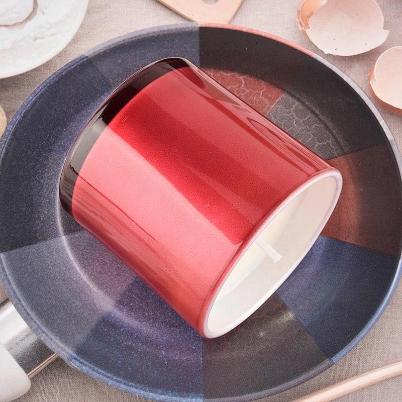 10oz Home decoration luxury tealight custom colored candle glass jars