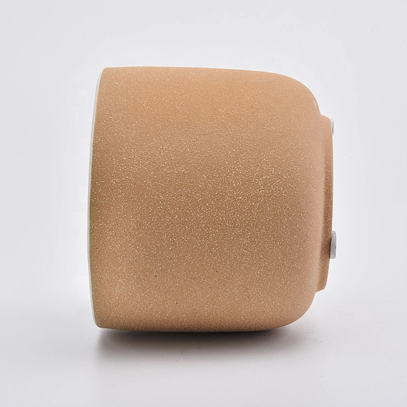 Wholesales empty frosted candle holder home decor