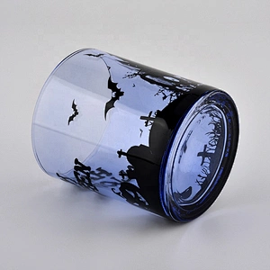 new color 8oz glass candle jar