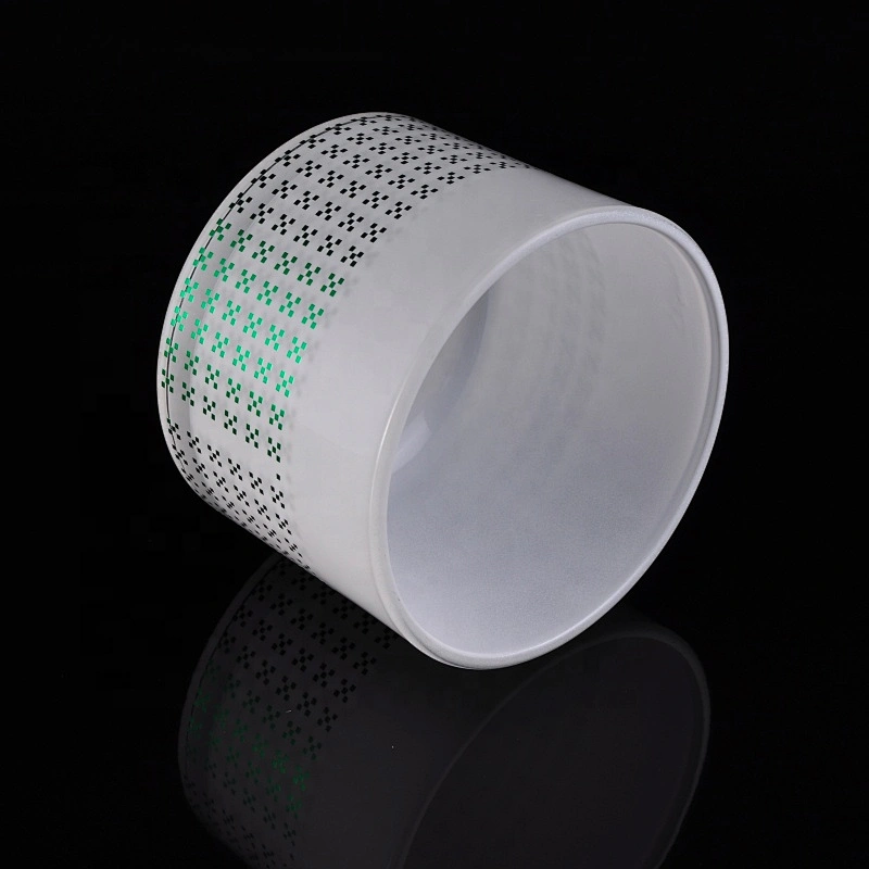 Wholesales custom home decoration white glass candle holder