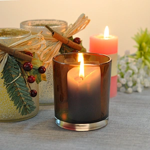 Hot sale 10oz colorful glass candle jars