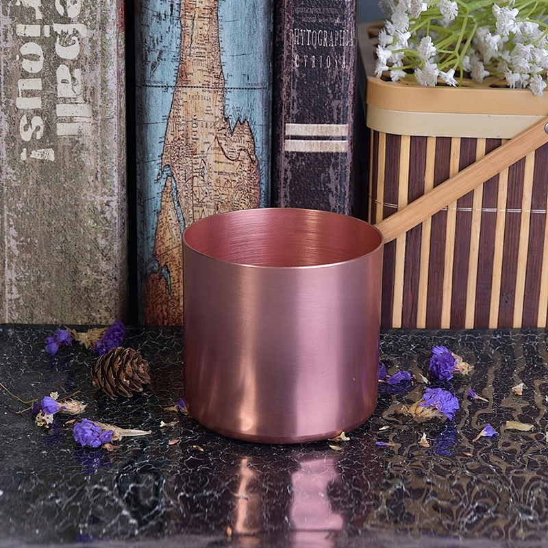 Sunny design metal aluminum metallic candle jar