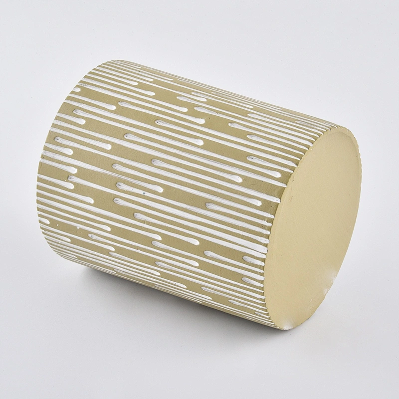 10oz Customized gold tea light ceramic candle holder