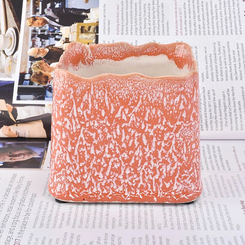 Square table Ceramic Candle Holders Candle Vessels wedding decoration