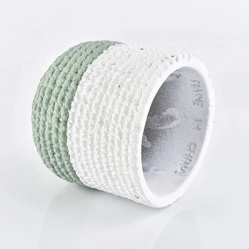 Wholesales big round cement candle holder
