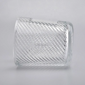Empty Candle Crystal Vessel Container Glassware
