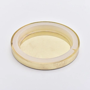 Stainless steel metal lid for candle jars
