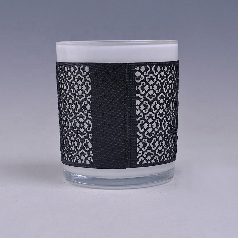 8oz 10oz Wholesales Custom woven glass candle jar