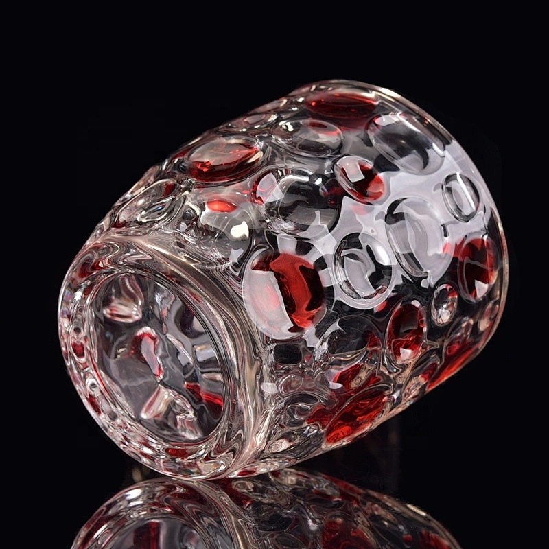 6oz 8oz 10oz Wholesales decorative bubble tealight glass candle jar