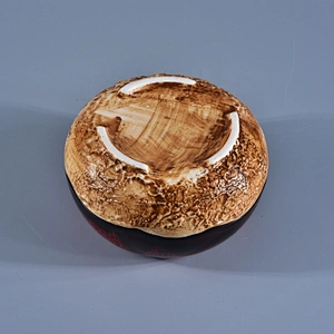 10oz 20oz Wholesales empty decorative candle ceramic holder with lid