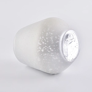 Mercury stemless glass candle holders