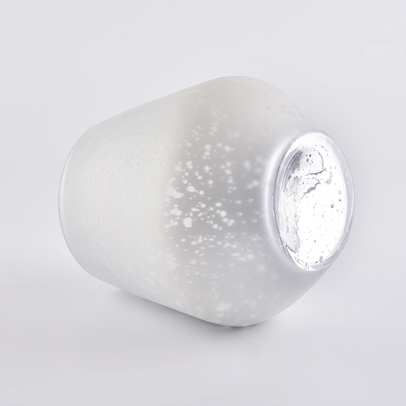 Mercury stemless glass candle holders