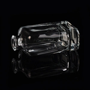 4oz square transparent high-white glass perfume bottles fragrance bottles