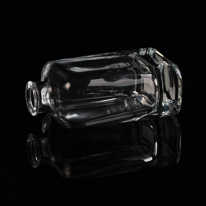 4oz square transparent high-white glass perfume bottles fragrance bottles