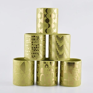 Customized home decoration ceramic candle jar for votive candle