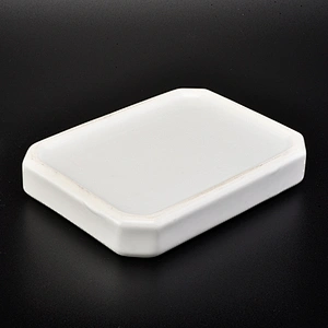 glazing white ceramic bath accessories set ceramic bottle soap dish