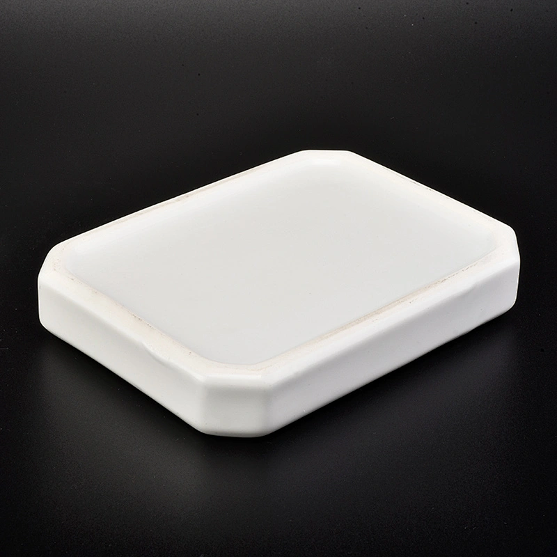 glazing white ceramic bath accessories set ceramic bottle soap dish