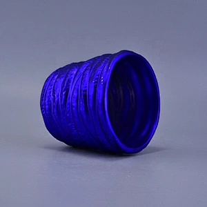 Electroplating empty religious ceramic tealight candle holder pillar