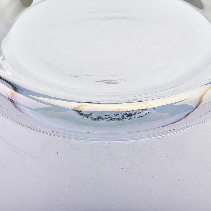 Luxury Cylinder Candle Glass Jar With Ion Plating