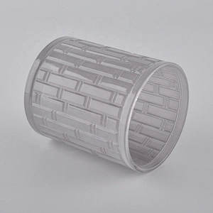 home decor facet glass candle holder