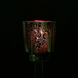 Manufacturer custom decorative stand glass electroplating candle holders