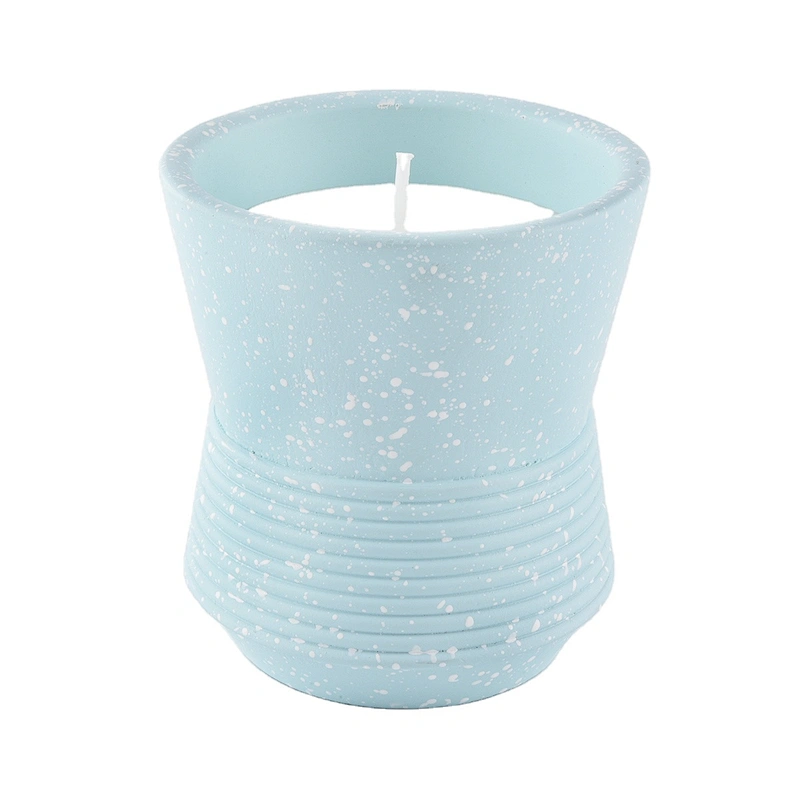 Sunny design luxury empty concrete candle holders 8oz 10oz