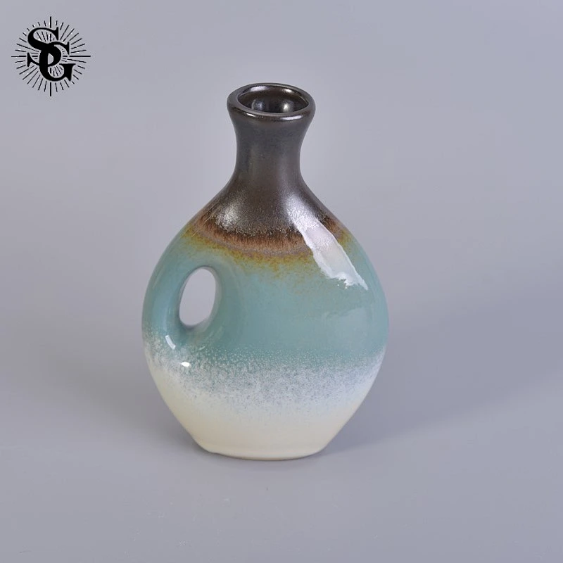 Sunny 185ml 162g brown reed diffuser ceramic bottle with top sell