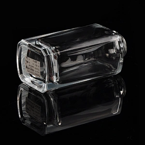 6oz square transparent high-white glass diffuser bottles fragrance bottles for home decor