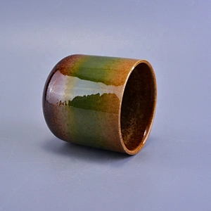 400ml Elegant iridescent  ceramic jar candle wholesale