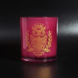 Wholesales luxury decorative tumbler glass candle holder 10oz