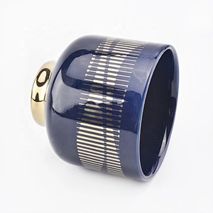 Sunny luxury decorative standing black candle glass holder