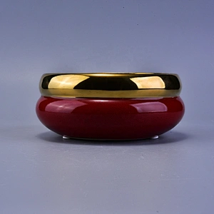 Sunny custom large 3 wick empty ceramic candle holder vessel