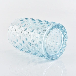 400ml spray sky blue glass bath accessories sets glass cup for bathroom