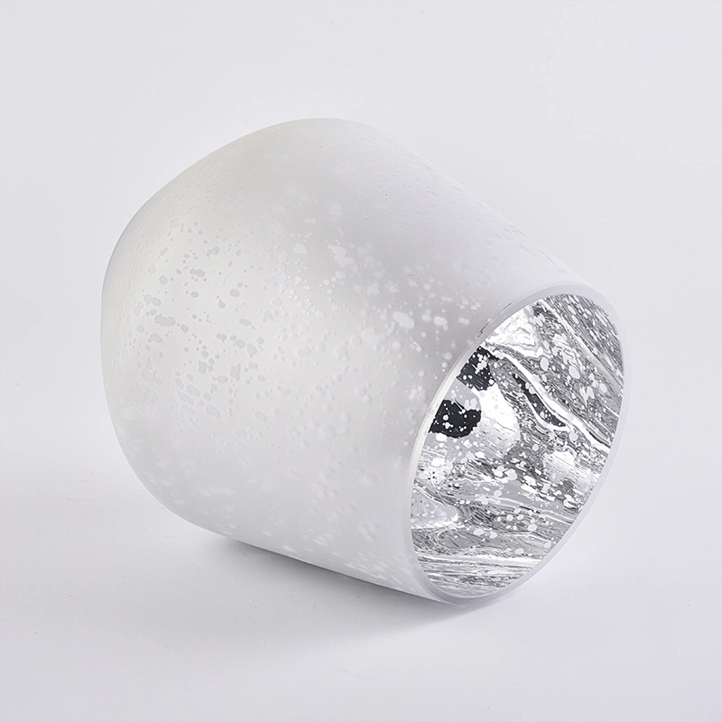 Mercury stemless glass candle holders