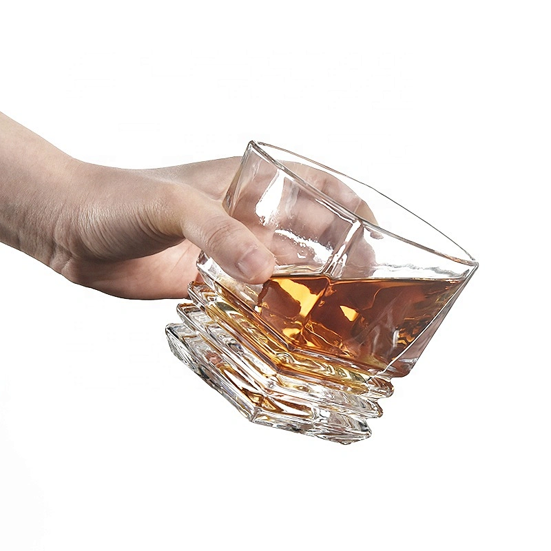 5pieces old school Lead Free crystal Whiskey Glass Decanter cup sets