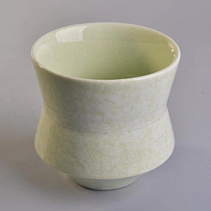 Wholesales standing votive glaze candle ceramic holder
