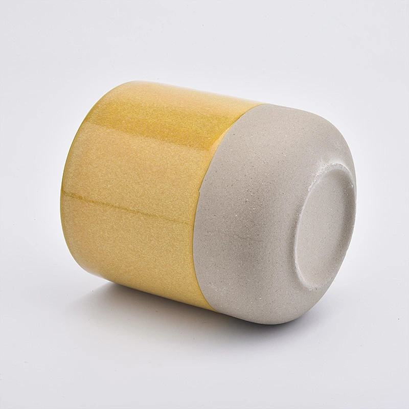 10oz cylinder sand soil candle holder for home decorations