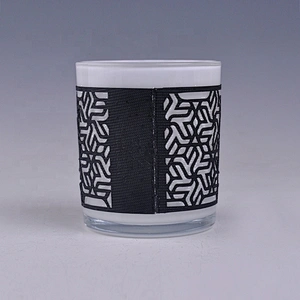 8oz 10oz Wholesales Custom woven glass candle jar