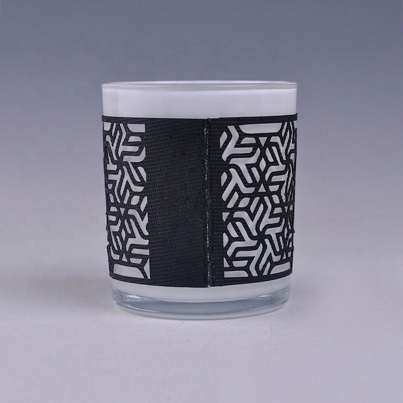 8oz 10oz Wholesales Custom woven glass candle jar