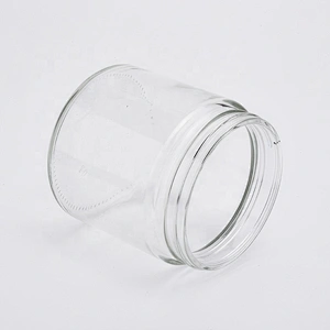 Sunny custom decorative large clear glass candle containers 20oz